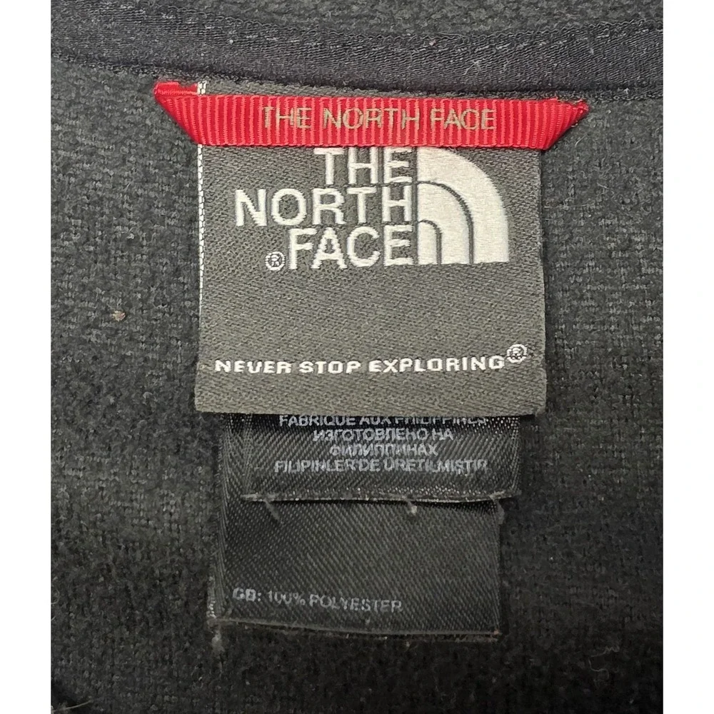 The‎ North Face Mens Size M Black 1/4 Zip Fleece Pullover